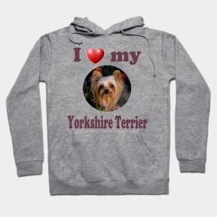 I Love My Yorkshire Terrier Hoodie